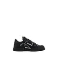 Men's Black Leather Vl7n Sneakers
