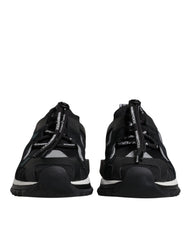 Women's Black Mesh Sorrento Trekking Sneakers Shoes
