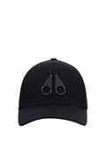 Moose Knuckles M31MA534 Logo Icon Appliqué Baseball Cap — Black