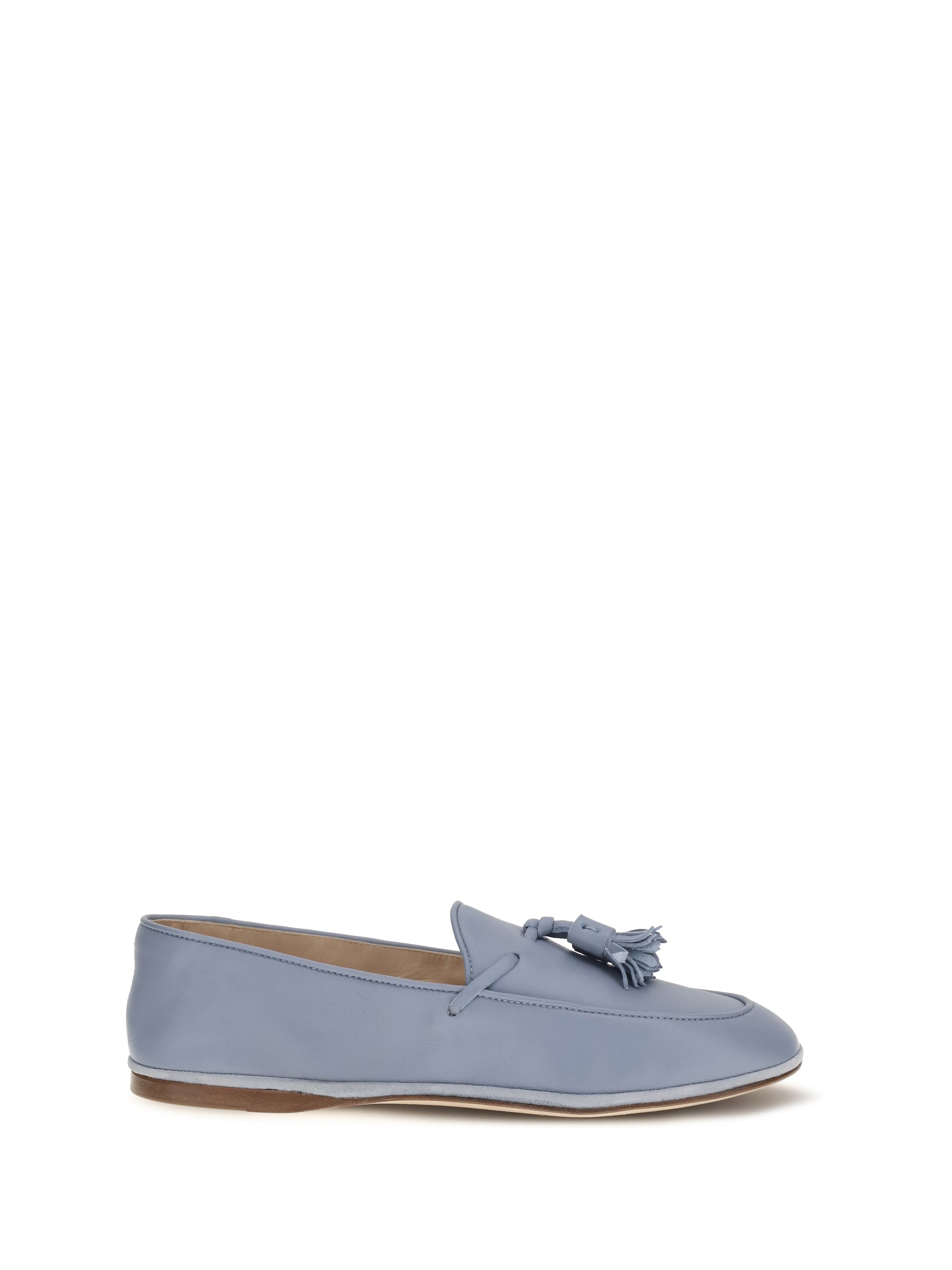 Fratelli Rossetti Leather Tassel Loafer — Blue