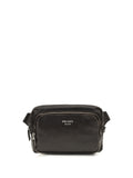Prada Aged-Effect Nappa Leather Shoulder Bag — Black