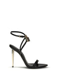 Tom Ford Padlock Pointy Heeled Sandal — Black