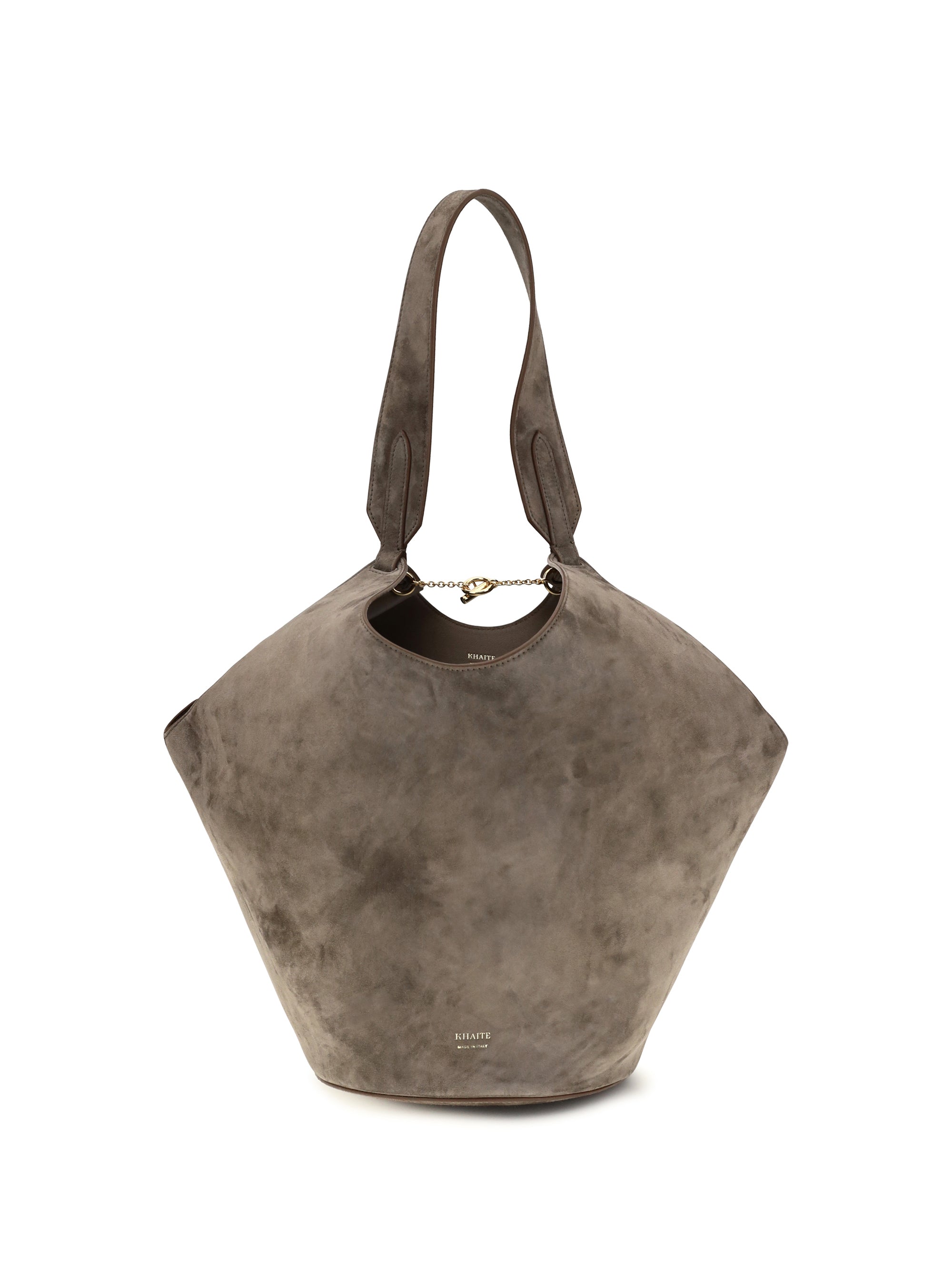 Khaite Lotus Shoulder Bag — Gray