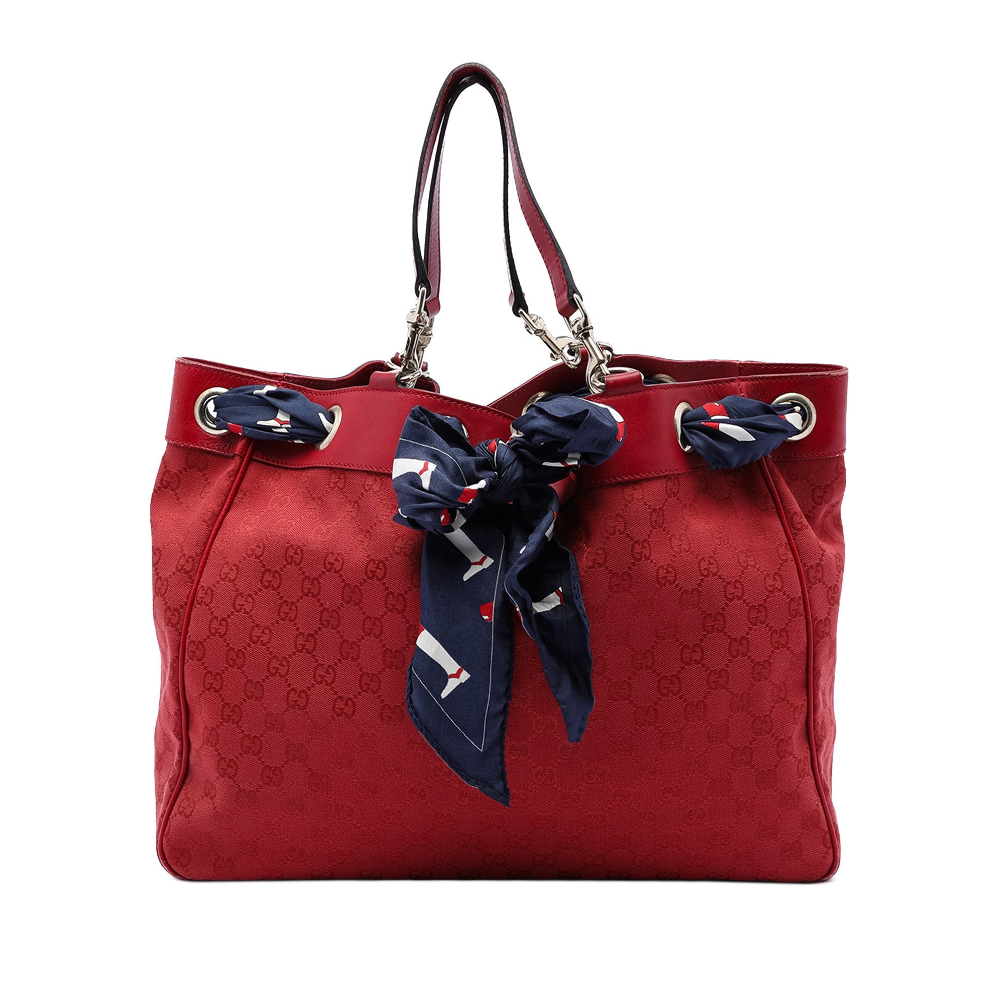Large GG Canvas Positano Tote
