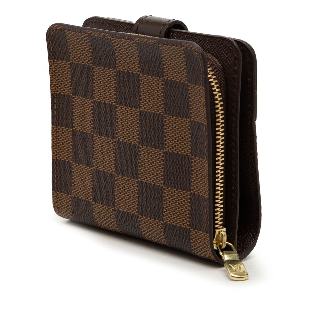Damier Ebene Compact Zip Wallet