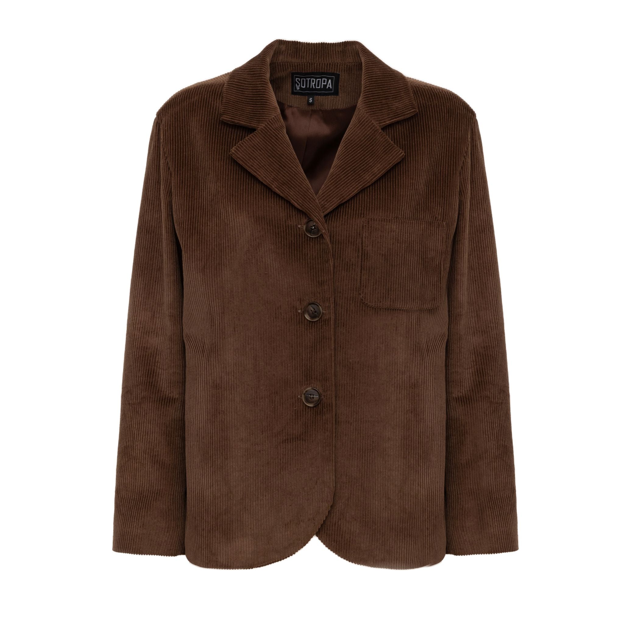 Velvet Blazer | Brown