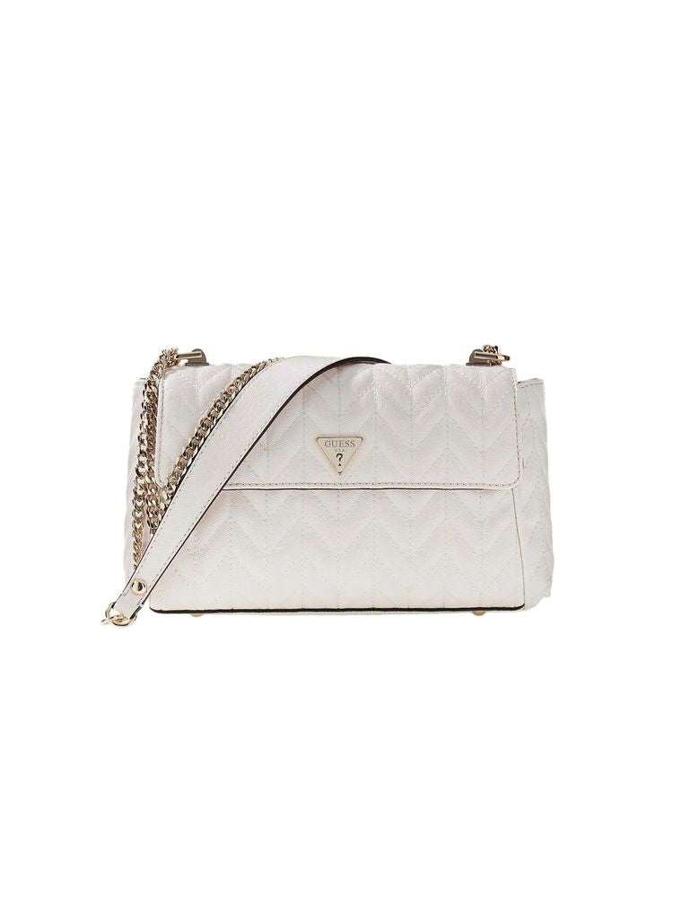 Bolso Bandolera Guess Stacey — Blanco