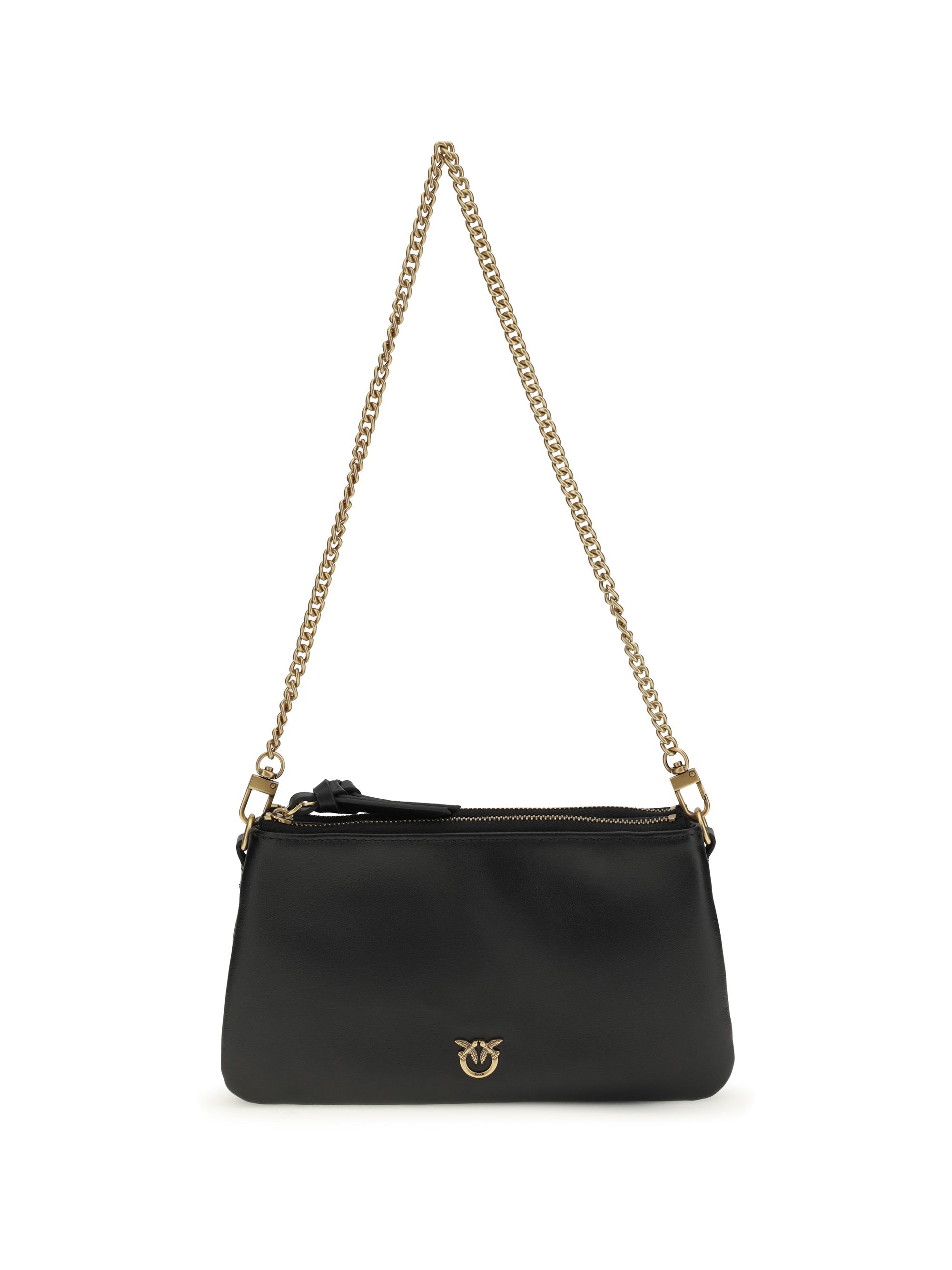 Pinko Double Shoulder Bag — Black