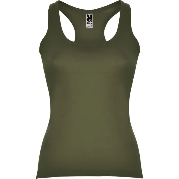 Camiseta entallada, con sisas y escote ribeteado, ancho y enrollado Vetonek