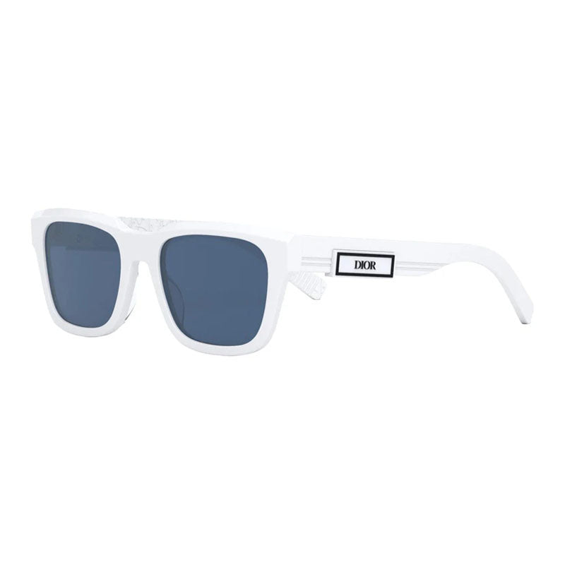Dior Logo-Embellished White Frame Sunglasses — White