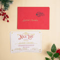 2025 Carta de Papá Noel personalizada con sello dorado Certificado de la lista de regalos de Papá Noel con sobre Regalo de Navidad para niños y niñas