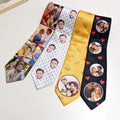 Personalizada Lunares Cerveza Amor Corazón Fotos Corbata Suave Novedad Accesorio Día del Padre Cumpleaños Aniversario Regalo para Abuelo Papá Hombre