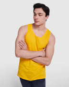 Camiseta de tirantes anchos, corte semientallado, ribeteado en punto liso en escote y sisa Vetonek