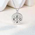 Collar personalizado con inicial redonda Joyería delicada Día de la Madre Cumpleaños Regalo para mamá Mujer