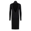 Black Wool Long Dress