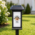 Lámpara solar de jardín personalizada con foto de mascota y huella con nombre y fecha Regalo conmemorativo para dueños de mascotas