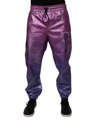 Men's Pink Purple Two Tone Jogger Sweatpants Pants Polyester Elastane