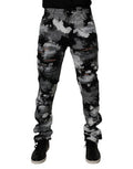 Men's Multicolor Camouflage Tattered Skinny Denim Jeans Cotton Clothing