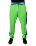 Men's Green Blue Jogger Sweatpants Pants Polyester Cotton Elastane