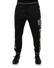 Black Floral King Men Jogger Sweatpants Pants Cotton