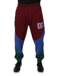 Multicolor Cotton Men Jogger Sweatpants Pants Polyester