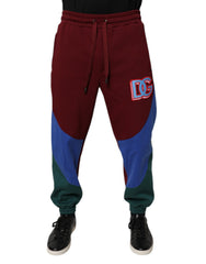 Multicolor Cotton Men Jogger Sweatpants Pants Polyester