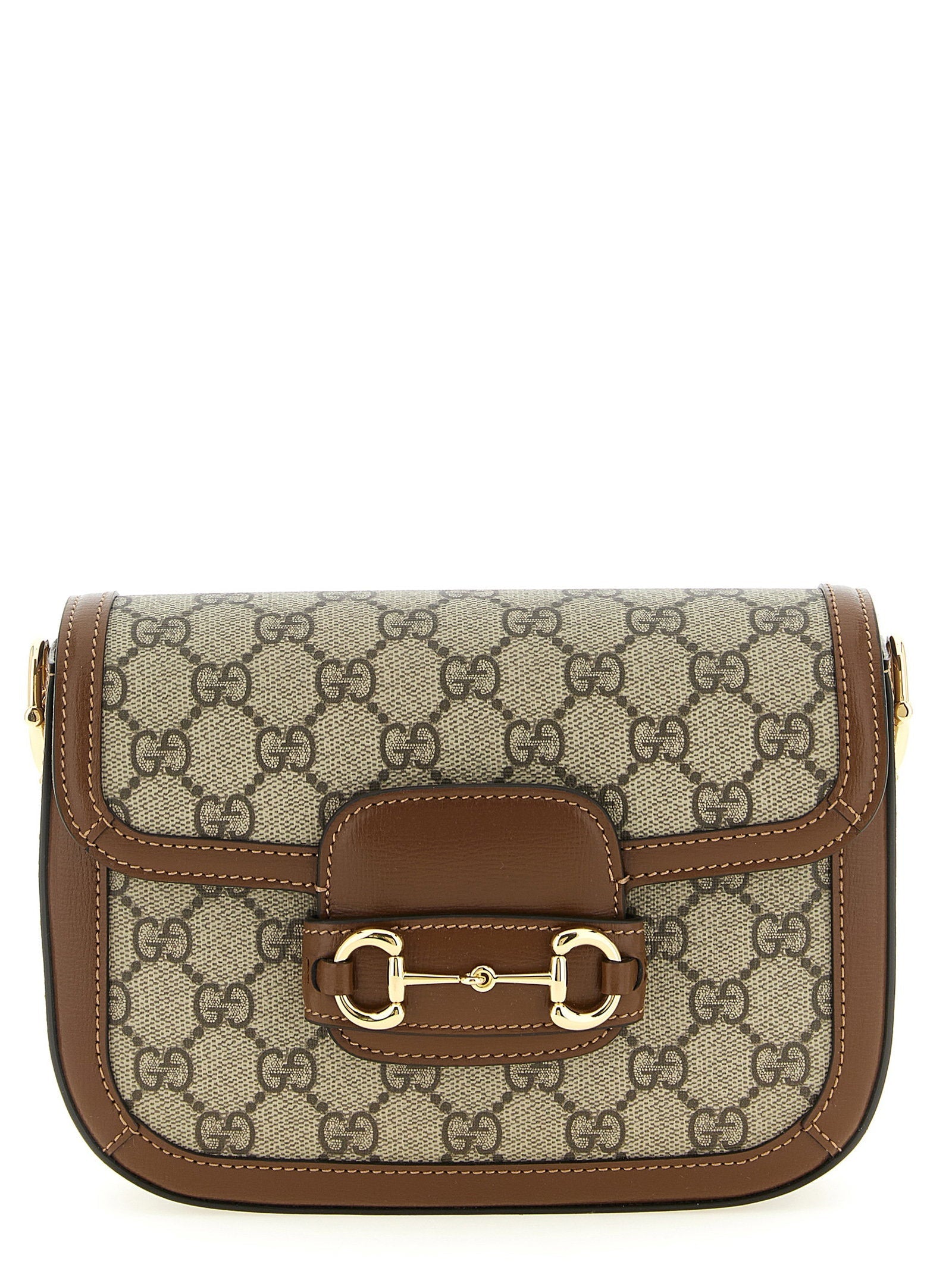 Gucci Horsebit 1955 Shoulder Bag — Brown