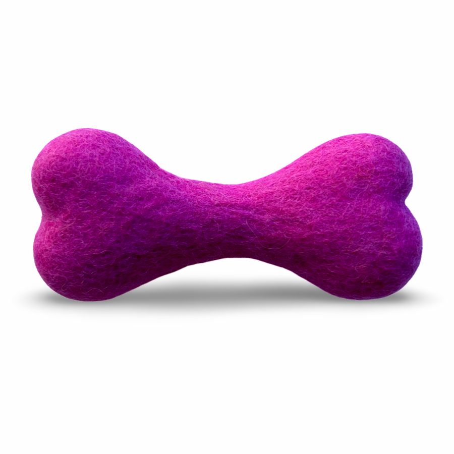 Felt Dog Bone Toy - 10cm
