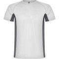 Camiseta técnica combinada con dos tejidos de poliéster, manga corta de estilo ranglán Vetonek