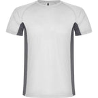 Camiseta técnica combinada con dos tejidos de poliéster, manga corta de estilo ranglán Vetonek
