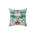 Orchid Oasis Palm Throw Pillow