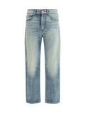 7for Straight-Fit Cotton-Elastane Jeans — Blue