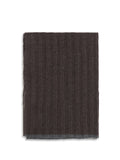 Bufanda de cachemir acanalada Brunello Cucinelli — Marrón