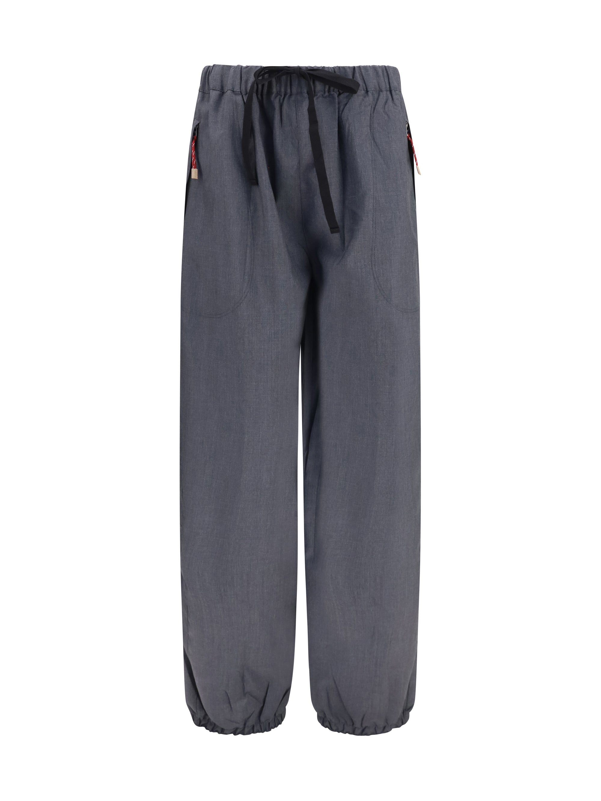 Prada Wool and Mohair Trousers — Gray
