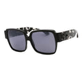 Ic! Berlin SARAA06644550 Square-Frame Sunglasses — Black