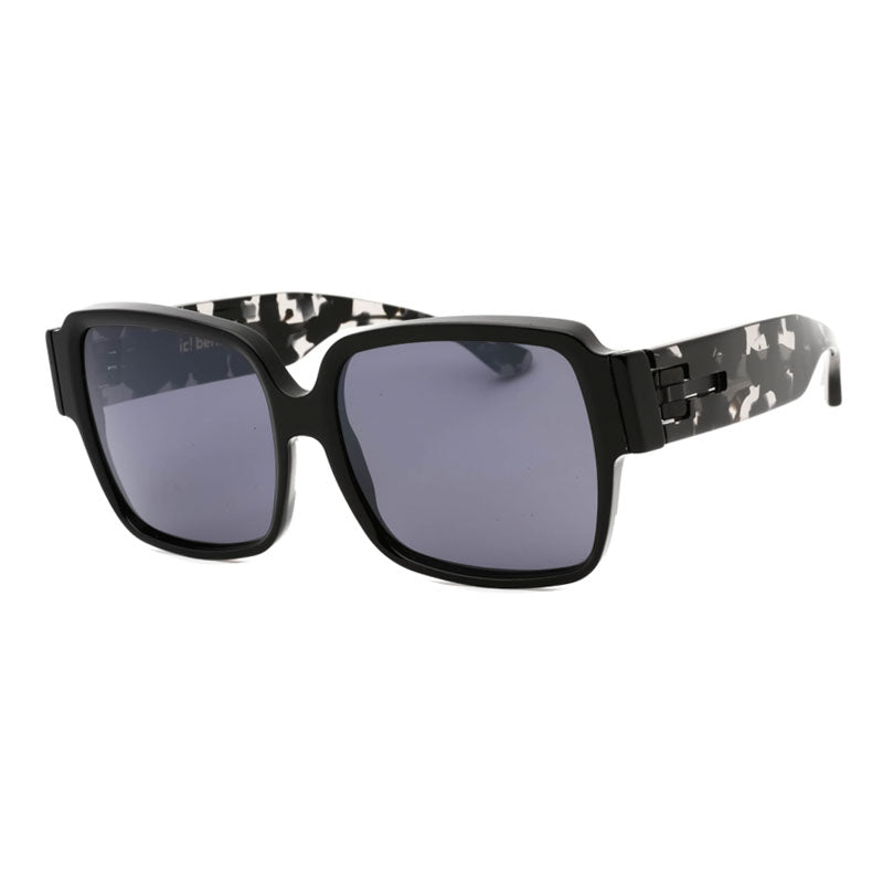 Ic! Berlin SARAA06644550 Square-Frame Sunglasses — Black