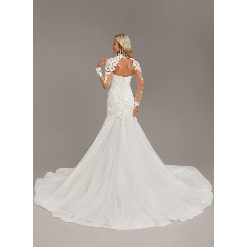Bridal Wedding Dress Ivory Long Mermaid