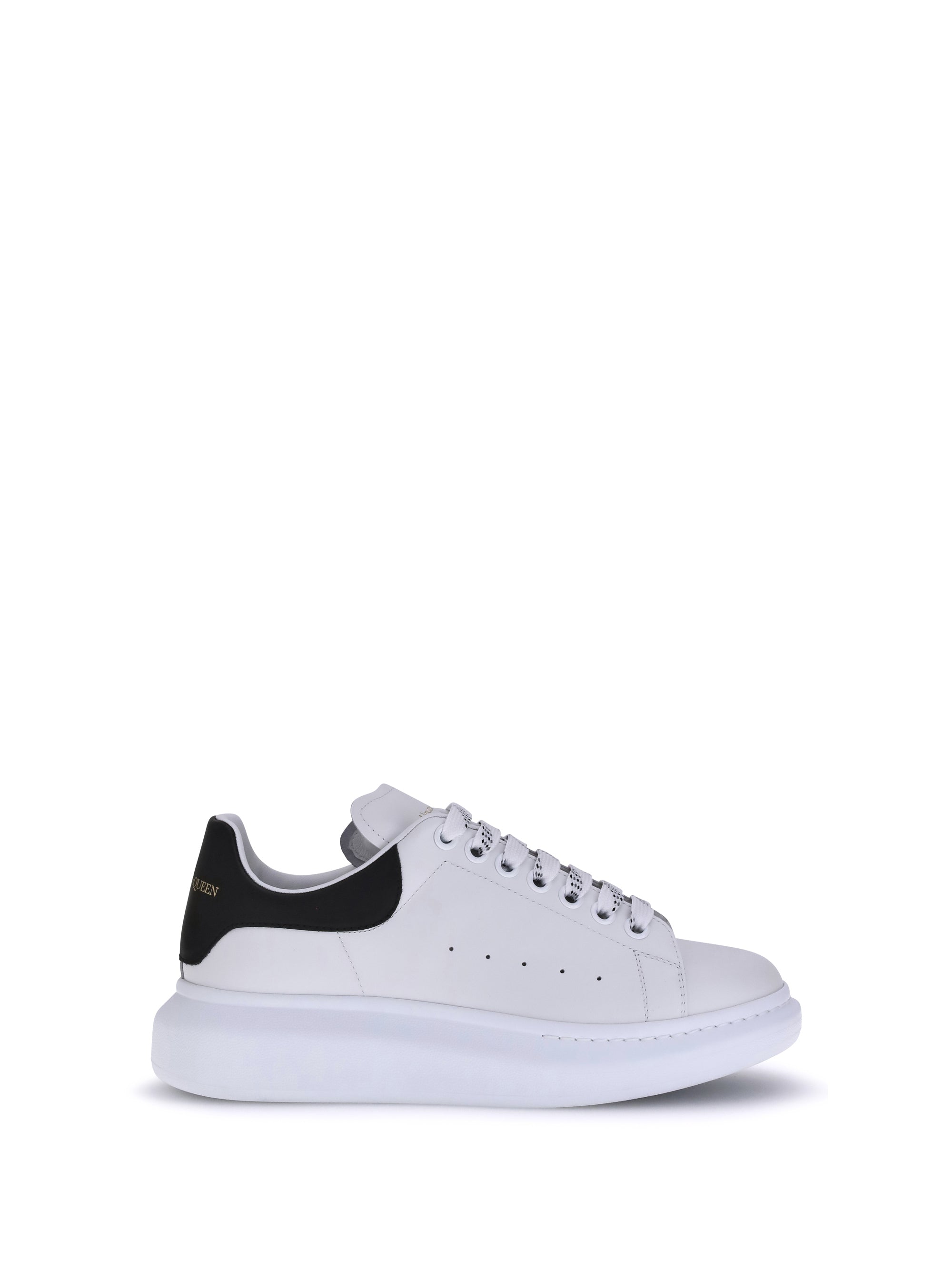 Alexander McQueen Leather Platform Sneakers — White