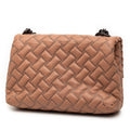 Small Nappa Intrecciato Studded Olimpia Shoulder Bag