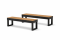 Lanai Optional Outdoor Bench Set - Obsidian Black