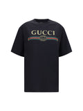 Gucci Logo-Print Cotton-Silk Jersey T-Shirt — Black