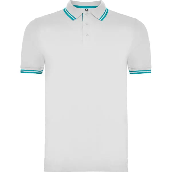Polo de manga corta, cuello con tapeta de 3 botones a tono Vetonek