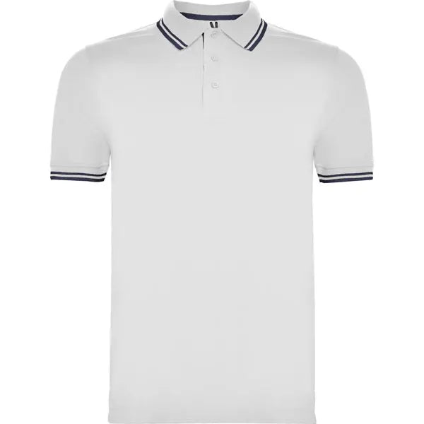 Polo de manga corta, cuello con tapeta de 3 botones a tono Vetonek