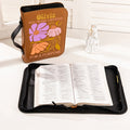 Flor danesa personalizada Versículos de la Biblia Cubierta del libro de cuero de la PU con el nombre Cumpleaños Aniversario Regalo para las mujeres cristianas