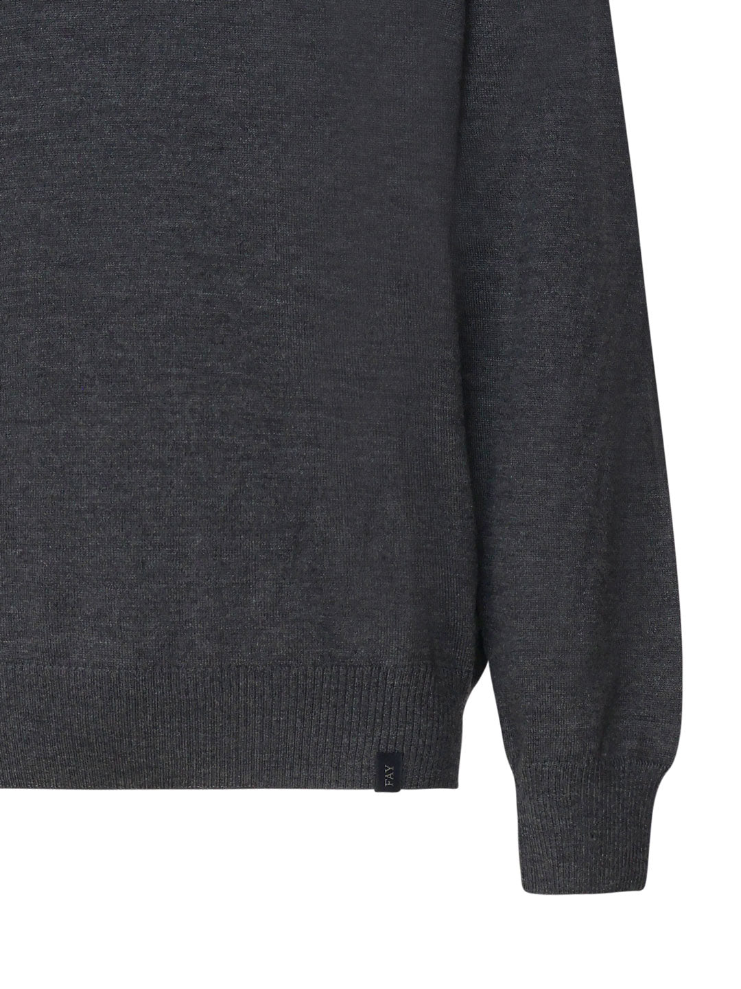 Fay Sweaters Grey Virgin Wool - 48