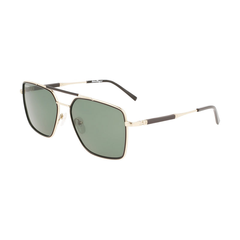 Ferragamo SF298S703 Metal Frame Sunglasses — Black