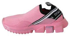 Women's Pink Low Top Sorrento Sneakers Slip On Casual Shoes