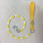 Handmade Beaded Dog Leash - Sunshine Yellow