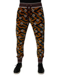 Men's Multicolor Logo Monogram Jogger Sweatpants Pants Cotton Nylon