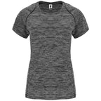 Camiseta técnica entallada de mujer en tejido poliéster de manga corta estilo ranglán Vetonek